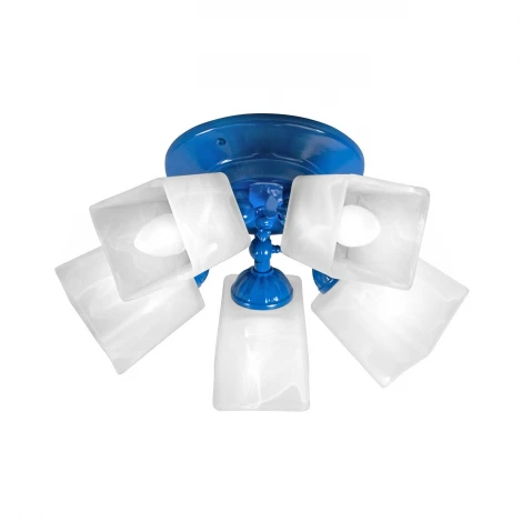 Спот Day&Night, 5 плафонов, синий с белым