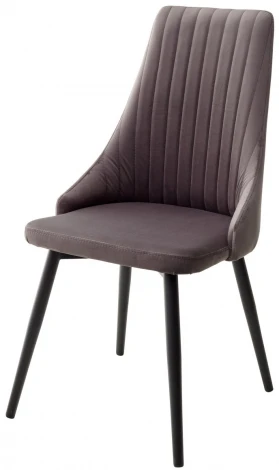 Стул Руссо Riviera 96 Серый, велюр / черный каркас