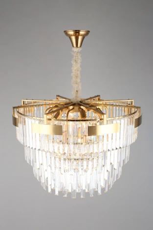 Подвесная люстра каскадная Aployt Mariz APL.813.13.15 (220V, хрусталь, на цепи)