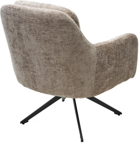 Кресло поворотное M-City SHADE 360 град., ткань HAGA30, цвет светло-бежевый / черный каркас