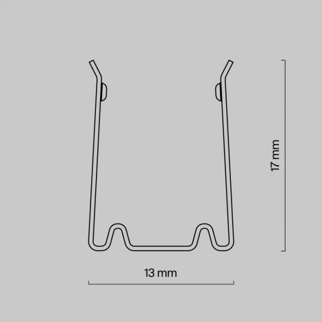 Гибкий профиль для гибкого неона 17x12 мм (алюминий, 2x0,5м) Maytoni 432010