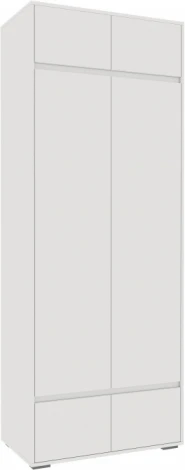 Шкаф Роут двухстворчатый (Роут двухстворчатый белый) Woodville арт.593730