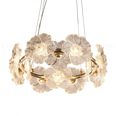 Подвесная люстра светодиодная с цветами Cloyd Shambala 11495 (220V, на тросе, цветы)