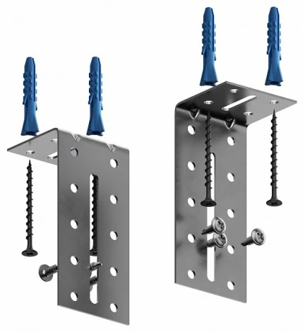 Комплект регулируемых монтажных уголков для закладных профилей под натяжной потолок, 2 шт Hesby Lighting HSBL_0211