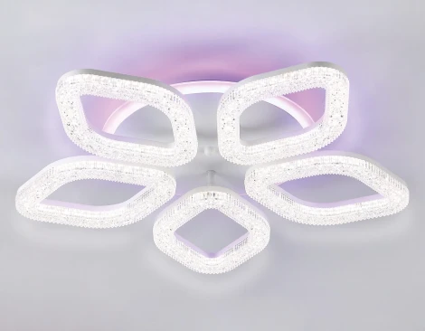 Потолочная люстра RGB Ambrella Original FA3925 (LED, 220V, пульт управления, цветы)