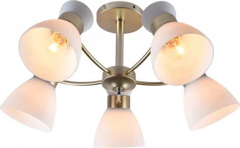 Потолочная люстра на штанге Rivoli Wendy 9184-305 5хЕ27 60 Вт модерн