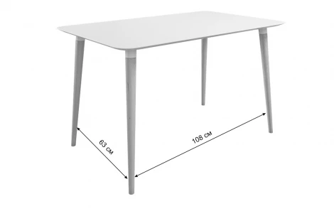 Стол обеденный Сканди 1 Mebelson (МДФ/Кофейный,Венге) арт.KM-0213.1906