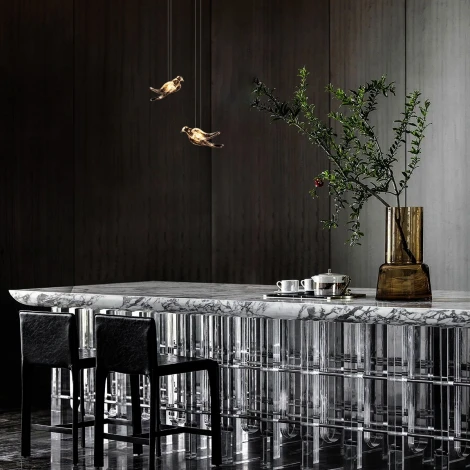 Подвесной светильник Loft It Voa 10378P (LED, 220V, на тросе, птички)