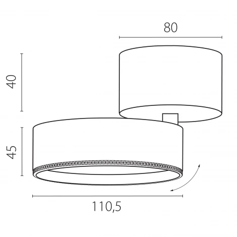 Спот накладной LED 30W с накладной чашей Lightstar Alta Pro A5646SO