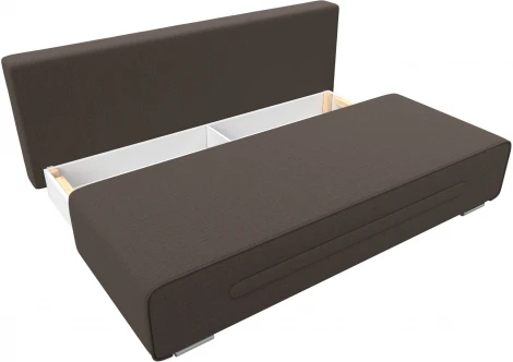 Диван прямой Приам (Коричневый/Рогожка) Лига Диванов арт.122733