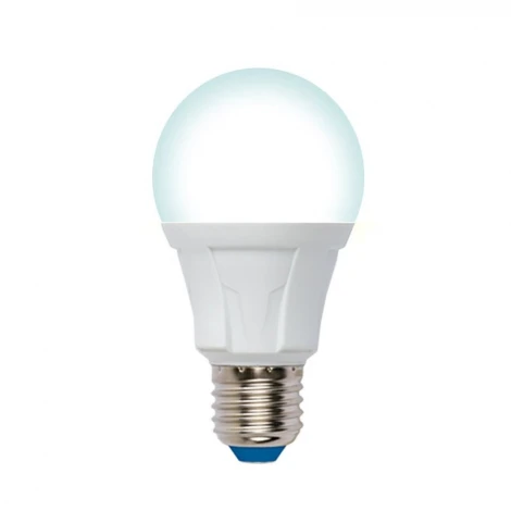 Лампочка светодиодная шар белая E27 12W 4000K Uniel LED-A60 12W/4000K/E27/FR/DIM PLP01WH