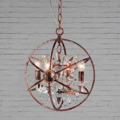 Подвесная люстра Loft It Foucaults Orb Crystal LOFT1897/4 подсвечник