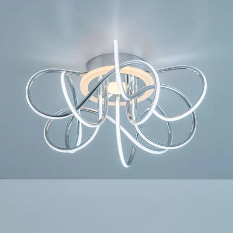 Потолочная люстра RGB Citilux Джемини Смарт CL229A151E (LED, 220V, умный дом - Алиса, Маруся, Сири)