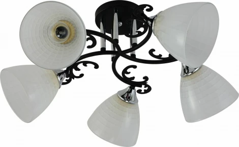 Потолочная люстра на штанге Reluce 11308-0.3-05 BK+CR (220V)