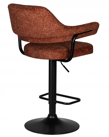 Набор 2 шт стул барный DOBRIN CHARLY BLACK (терракотовый твид (LEO56))