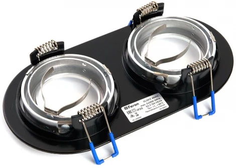 Светильник встраиваемый Feron DL2812 48462 50W G5.3 черный