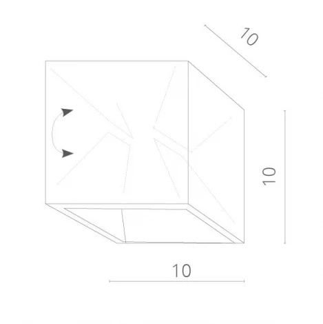 Архитектурная подсветка Arte Lamp Rullo A1414AL-1GY (LED, 220V, куб, IP54)