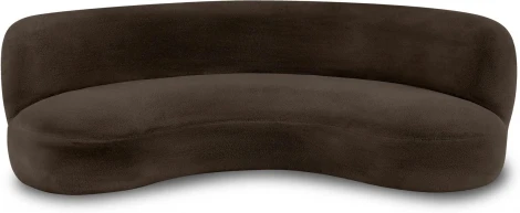 Диван Patti 2400 ОГОГО (арт.853235), (Мех/Черный)