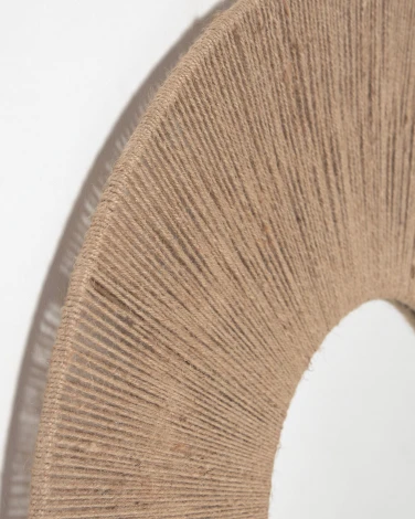 Круглое зеркало Damira из джута с натуральной отделкой Ø 60 см La Forma (ex Julia Grup) арт.116832