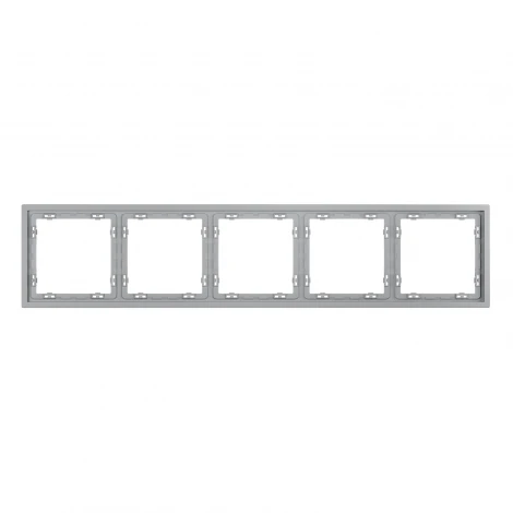 Рамка пластиковая на 5 постов (серый) Voltum S70 VLS100516