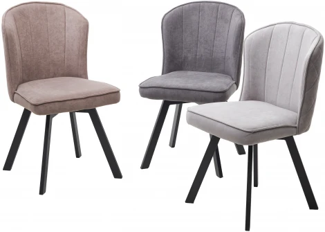 Стул MODE 360 град. поворот. B5 Капучино, велюр / черный каркас, М-City