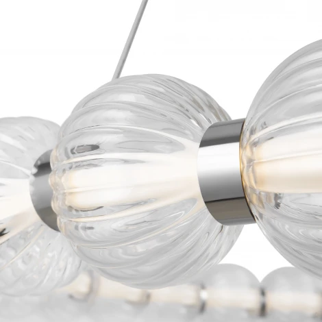 Подвесной светильник Amulet MOD555PL-L30CH4K (LED, 220V, на тросе, шарики, кольцо, бусы)