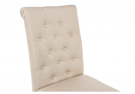 Обеденный стул Woodville Amelia dark walnut / fabric cream 11017