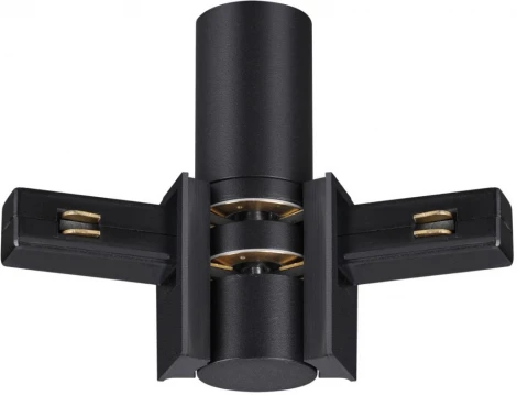 Соединитель с токопроводом гибкий угловой "L" Novotech Flum 135249 черный 48V