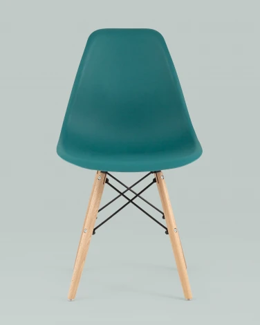 Стул Eames Style DSW темно-бирюзовый x4 (разборный каркас) Stool Group арт.УТ000037611