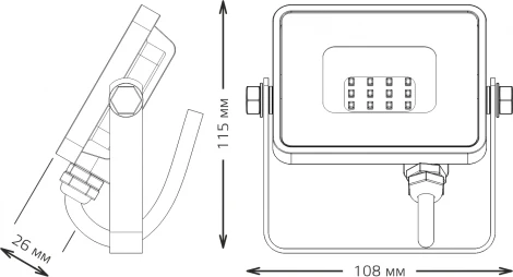 Прожектор уличный Gauss Qplus 690511310 (LED, 220V, IP65)