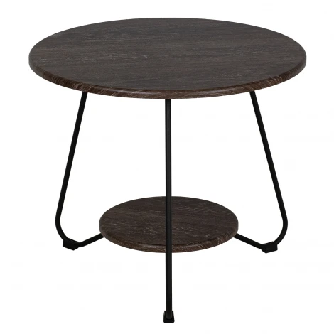 Стол журнальный BeautyStyle 38 дуб шоле коричневый/черный Mebelik 009435