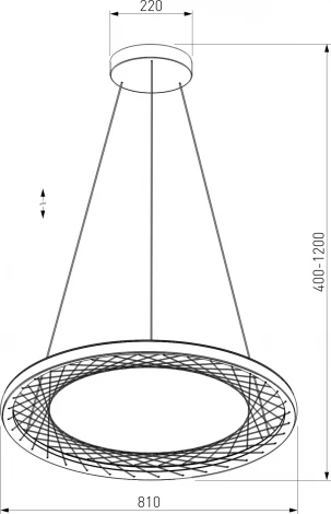 Подвесной светодиодный светильник Eurosvet Parafe 40025/1 LED серый (220V, на тросе, круглые)