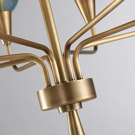 Подвесная дизайнерская люстра Viola 8 синий ImperiumLoft Viola01 (179884-26) (220V, на цепи)