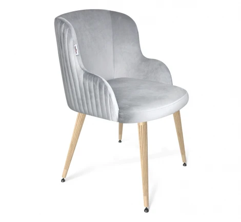 Стул Sheffilton SHT-ST39/S95-WH-1 серое облако/прозрачный лак/черный муар 8982139101