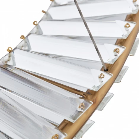 Подвесной светильник Arte Milano Venezia 318033/D800 BS (регулировка яркости, LED, 220V, хрусталь, пульт управления, на тросе, круглые)