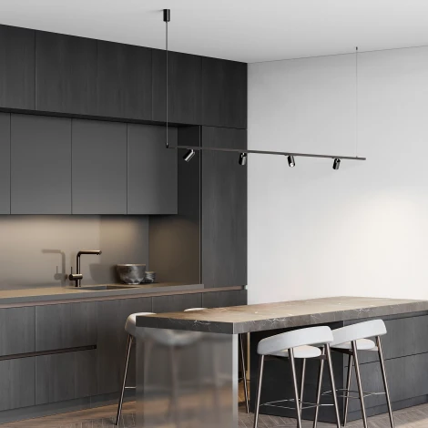 Подвесной комплект для подключения трековой системы освещения к питанию титан боковой Elektrostandard Line Magnetic 85009/00 (48V)