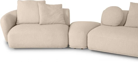 Диван Fabro ОГОГО (арт.853957), (Букле,Ткань/Бежевый)