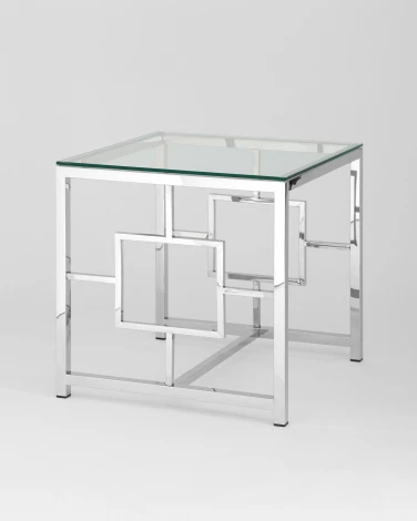 Журнальный столик Stool Group 55*55 БРУКЛИН серебро УТ000001492