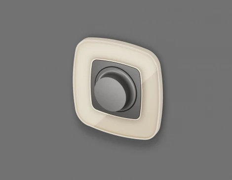 Лицевая панель Ambrella Volt OMEGA (Антрацит серый) для светорегулятора универсального QUANT OP6555