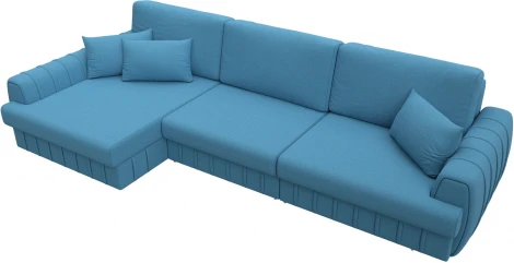 Диван угловой Лига-057 НПБ Лонг угол левый Лига Диванов (Рогожка) арт.129295L