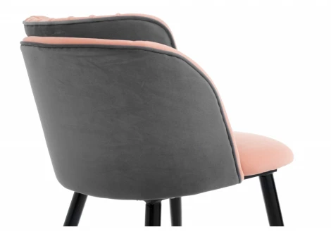 Обеденный стул на металлокаркасе Woodville Orly pink / grey 11782