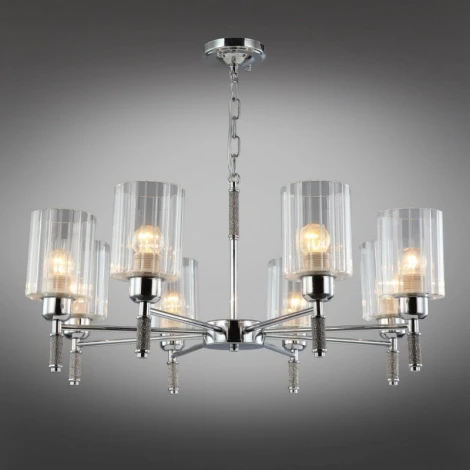 Подвесная люстра Omnilux 665 OML-66503-08 (220V, на цепи)