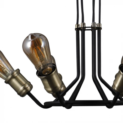 Подвесная люстра Seven Fires Lajnate SF4013/6P-BK-AB