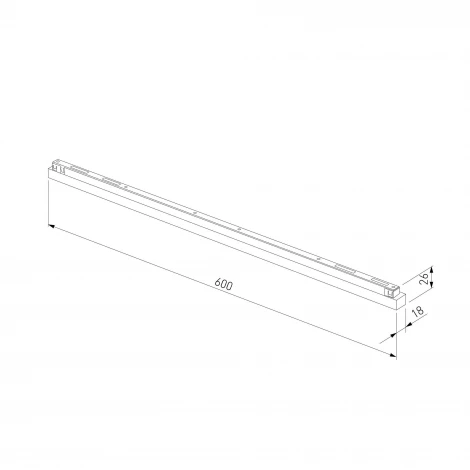 Трековый светильник магнитный светодиодный Elektrostandard Line Magnetic Brass Line 24W 4000K (латунь) 85527/01