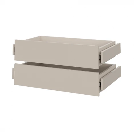 Шкаф распашной с наполнением Арника (5 полок + 2 ящика) ШК 5 (800), Меланж