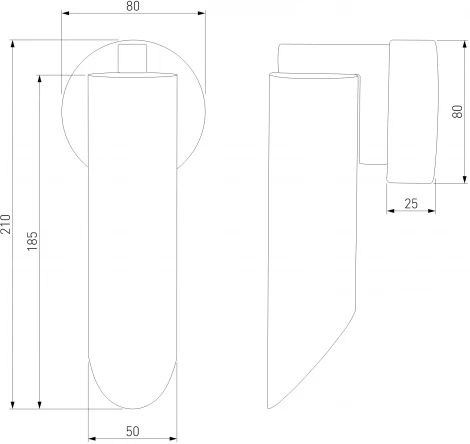 Настенный светильник Eurosvet Wing 40037/1 золото (220V, круглые)