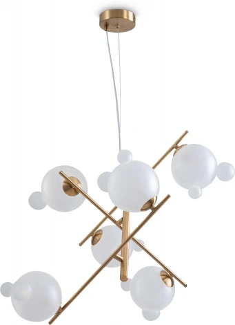 Подвесной светильник Freya Flaty FR5374PL-06BS (220V, на тросе, молекулы)