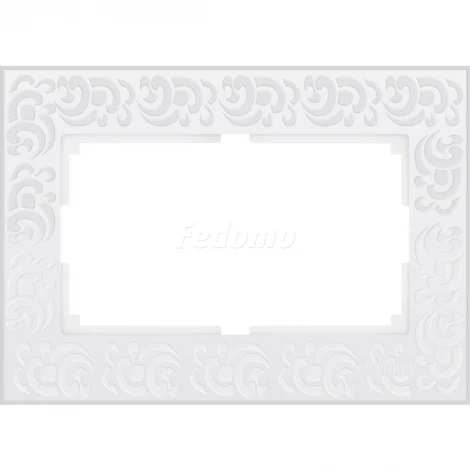Рамка для двойной розетки Werkel Flock, белый