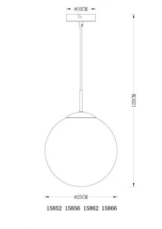 Подвесной светильник Globo Varus 15856 (220V, на проводе, шар)