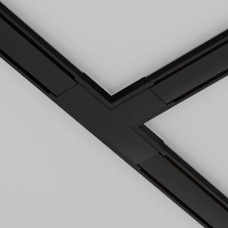 Коннектор питания T-образный Radity черный (магнитный) Maytoni Technical TRA084CT-11B